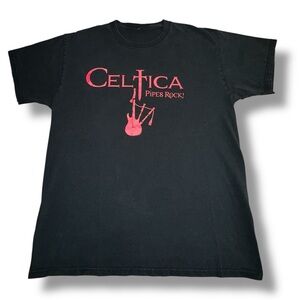 Men’s Unknown Brand Celtica Pipes Rock! Band T-Shirt